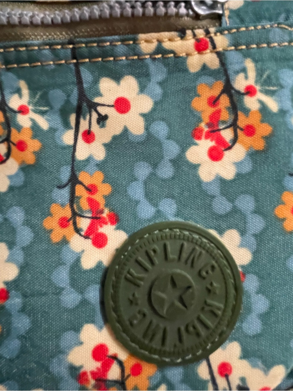 Kipling Colorful Floral Bag Shoulder Crossbody Laptop Case Travel Carry On - Picture 11 of 16
